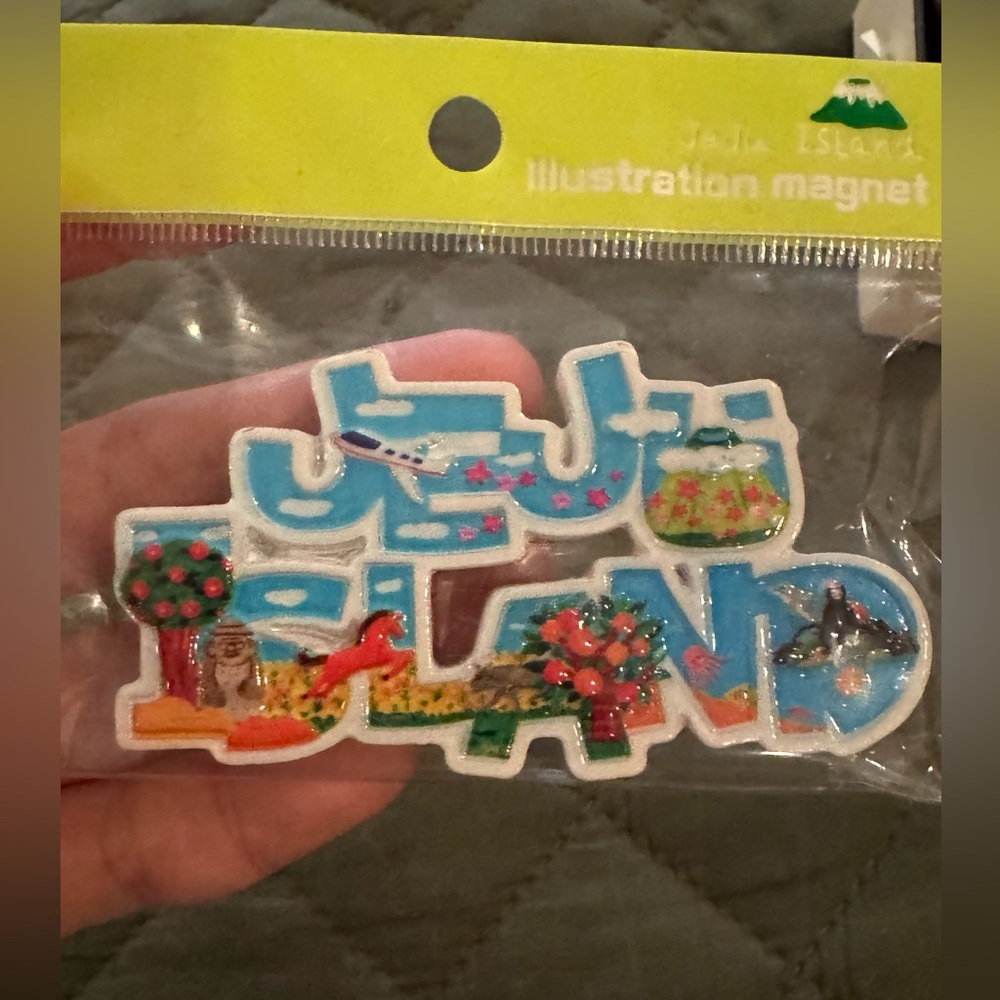 Jeju Island Colorful Island Illustration Magnet